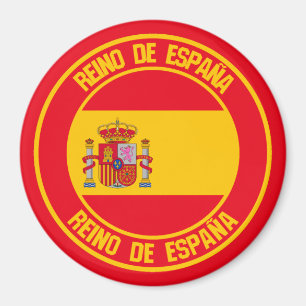 Spanje Round Emblem Magneet