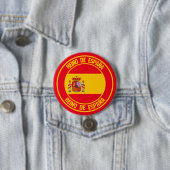 Spanje Round Emblem Ronde Button 7,6 Cm (In situ)
