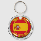 Spanje Round Emblem Sleutelhanger (Voorkant)