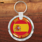 Spanje Round Emblem Sleutelhanger (Voorkant)