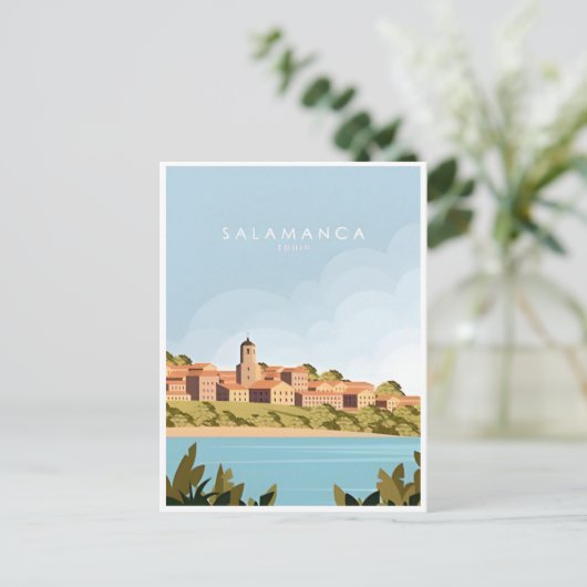  Spanje Salamanca House of Shells kathedraal Briefkaart (Staand voorkant)