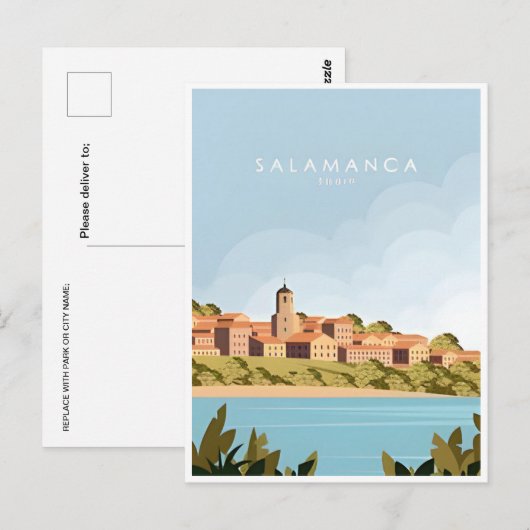  Spanje Salamanca House of Shells kathedraal Briefkaart (Voorkant / Achterkant)