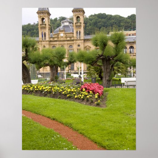 Spanje, San Sebastian. Populair zee resort, Poster (Voorkant)