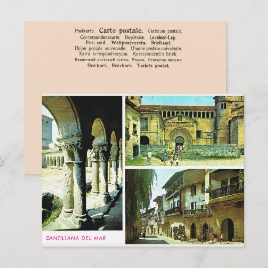  Spanje, Santillana del mar, Santander Briefkaart (Voorkant / Achterkant)