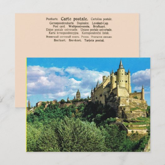 Spanje,   Segovia El Alchzar Briefkaart (Voorkant / Achterkant)