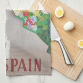 Spanje Senorita Birds Flowers Fiesta Garden Theedoek (Quarter Fold)