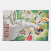 Spanje Senorita Birds Flowers Fiesta Garden Theedoek (Horizontaal)