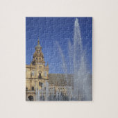 Spanje, Sevilla, Andalusië, fontein en Legpuzzel (Verticaal)