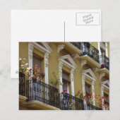 Spanje, Sevilla, Andalusië Geraniums hang over Briefkaart (Voorkant / Achterkant)