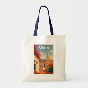 Spanje Sevilla Illustratie Reis Kunst Vintage Tote Bag