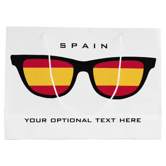 Spanje Shades aangepaste tekst & cadeautas voor kl (Achterkant)