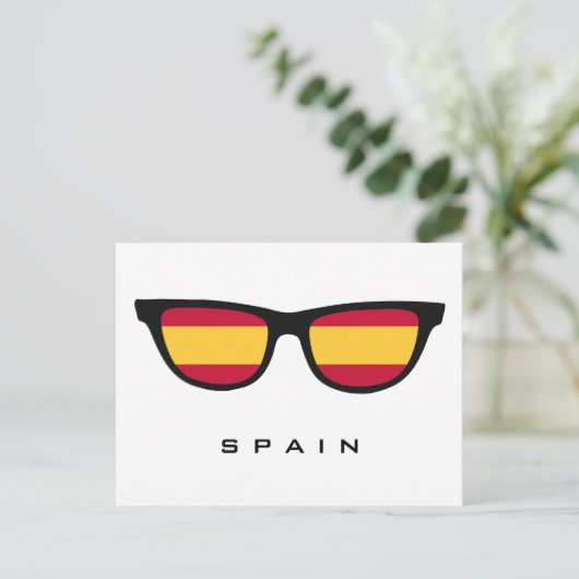 Spanje Shades aangepaste tekst & kleur briefkaart (Staand voorkant)