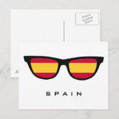 Spanje Shades aangepaste tekst & kleur briefkaart (Voorkant / Achterkant)