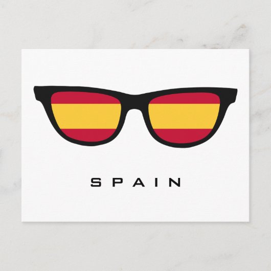 Spanje Shades aangepaste tekst & kleur briefkaart (Voorkant)