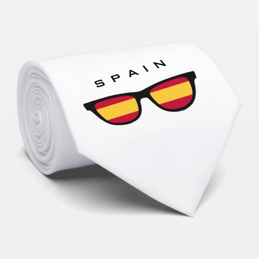 Spanje Shades aangepaste tekst & kleur stropdas (Opgerold)