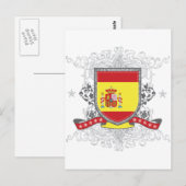 Spanje Shield Briefkaart (Voorkant / Achterkant)