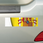 Spanje Shield Bumpersticker (Op auto)