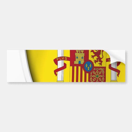 Spanje Shield Bumpersticker (Voorkant)