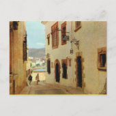  Spanje, Sitges, Houses in de oude stad Briefkaart (Voorkant)
