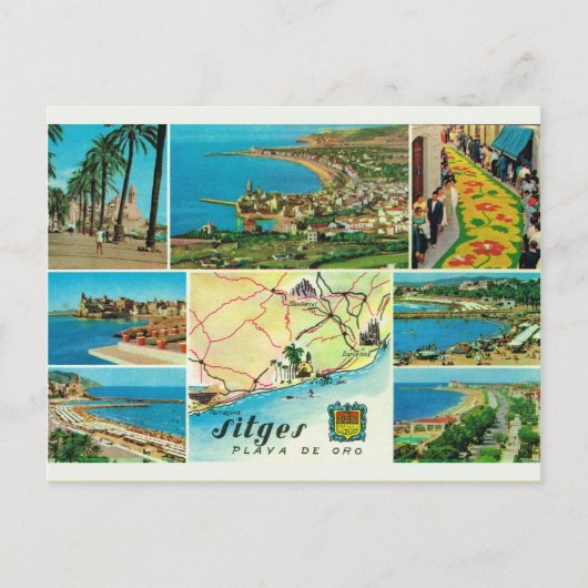  Spanje,   Sitges, Playo de oro Briefkaart (Voorkant)