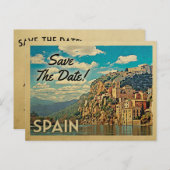 Spanje slaat de datum  Briefkaarten op (Voorkant / Achterkant)