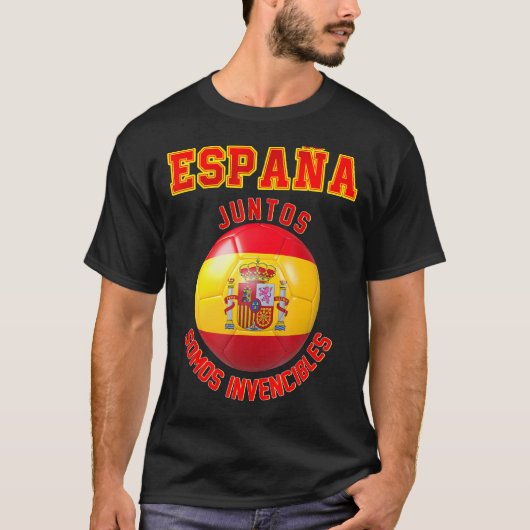 Spanje Slogan voor fans van het team van het Spaan T-shirt (Voorkant)
