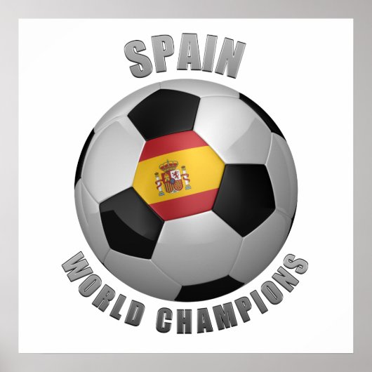 SPANJE SOCCER CHAMPES POSTER (Voorkant)