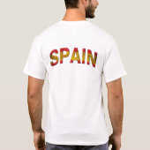 Spanje Soccer T-Shirt (Achterkant)