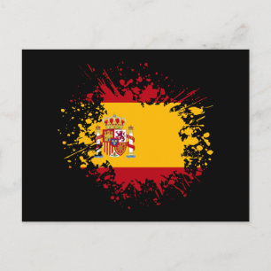 Spanje Souvenir Landmark, Espana Flag Travel Briefkaart
