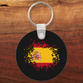 Spanje Souvenir Landmark, Espana Flag Travel Sleutelhanger (Voorkant)