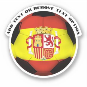 Spanje Spaans Voetbal Sticker