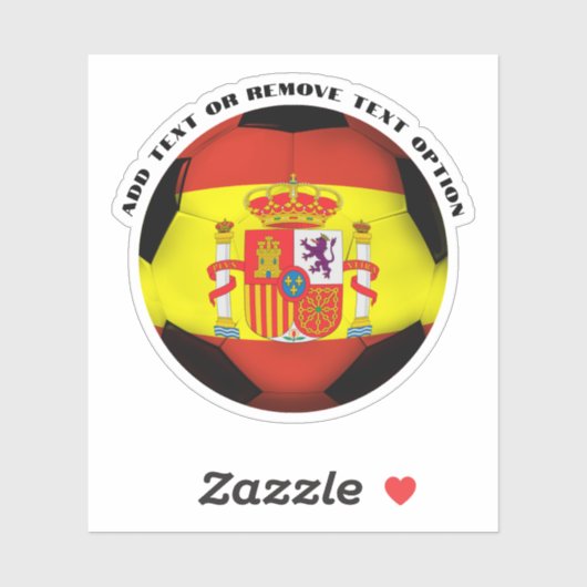 Spanje Spaans Voetbal Sticker (Vel)