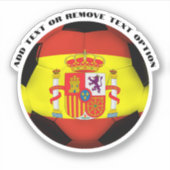 Spanje Spaans Voetbal Sticker (Voorkant)