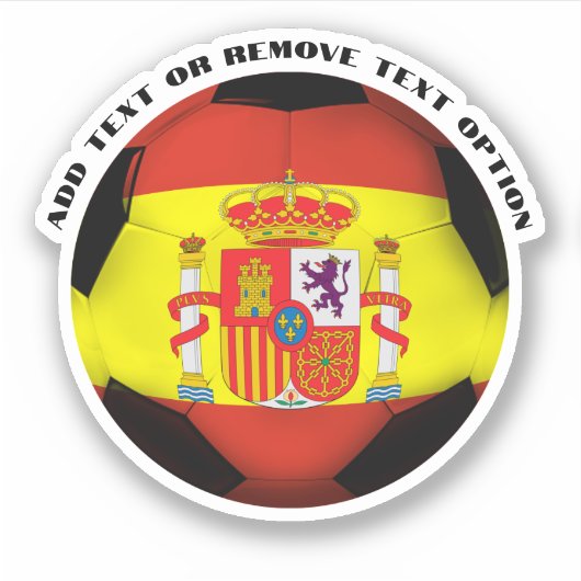 Spanje Spaans Voetbal Sticker (Voorkant)