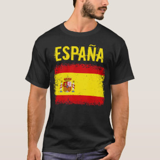 Spanje Spaanse Grunge Vlag T-shirt