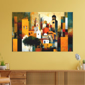 Spanje, Spaanse kunst, Barcelona, Abstract, modern Canvas Afdruk (Insitu (Woonkamer))