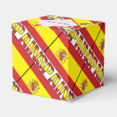 Spanje Spaanse vlag betegeld rood gepersonaliseerd Bedankdoosjes (Achterkant)