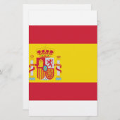Spanje / Spaanse vlag Briefpapier (Voorkant / Achterkant)