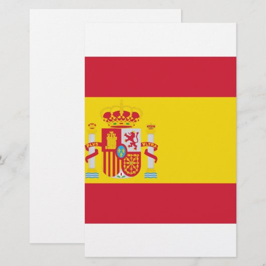Spanje / Spaanse vlag Briefpapier (Voorkant / Achterkant)