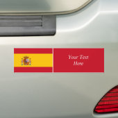 Spanje - Spaanse vlag Bumpersticker (Op auto)