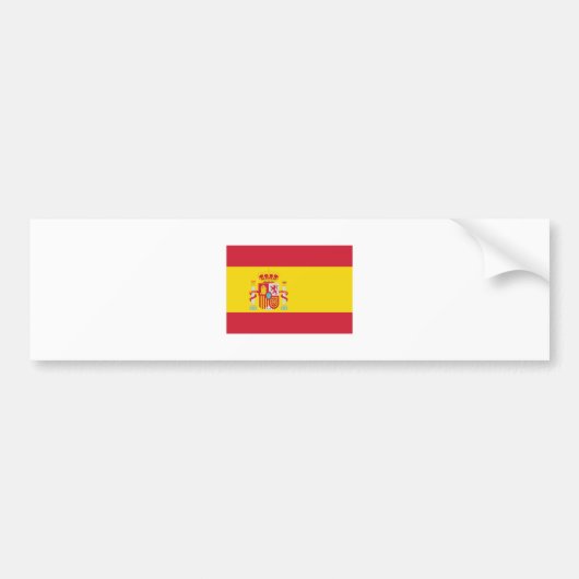 Spanje / Spaanse vlag Bumpersticker (Voorkant)