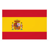 Spanje - Spaanse vlag Foto Afdruk (Voorkant)