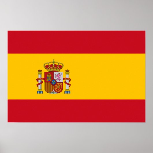 Spanje - Spaanse vlag Poster (Voorkant)