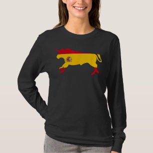 Spanje Spaanse vlag Souvenir Toro España Bull Silh T-shirt