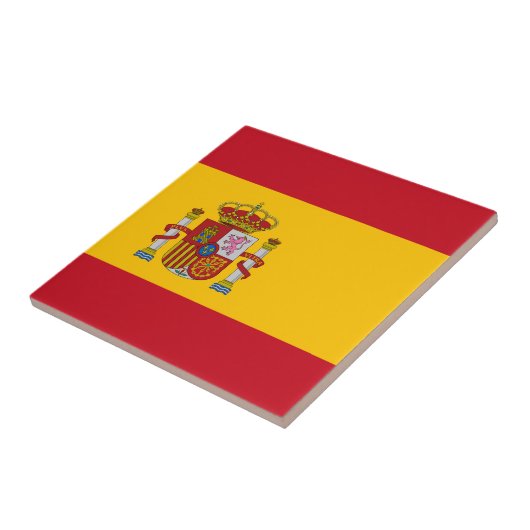 Spanje - Spaanse vlag Tegeltje (Zijkant)