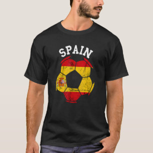 Spanje Spanje Voetbal Bal Spaanse Wortels Spaanse T-shirt