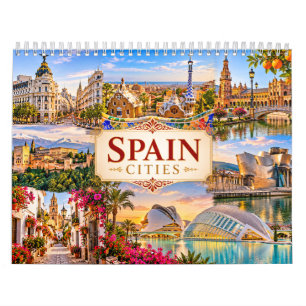 Spanje Steden Schitterende Reis Kalender