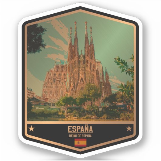 Spanje Sticker (Voorkant)