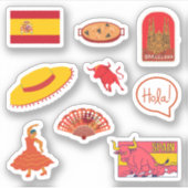 Spanje Stickers (Voorkant)