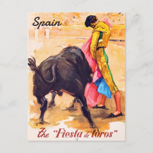 Spanje, Stierenarena  Briefkaart (Voorkant)